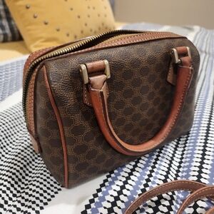 Celine Vintage 90s mini Macadam Boston Bag